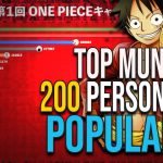 Top 200 Personajes One Piece: Ranking Oficial Mundial